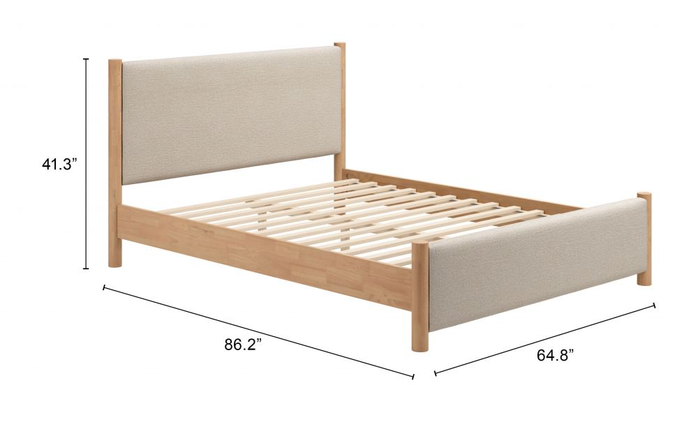 Hadi Textured Fabric Bed