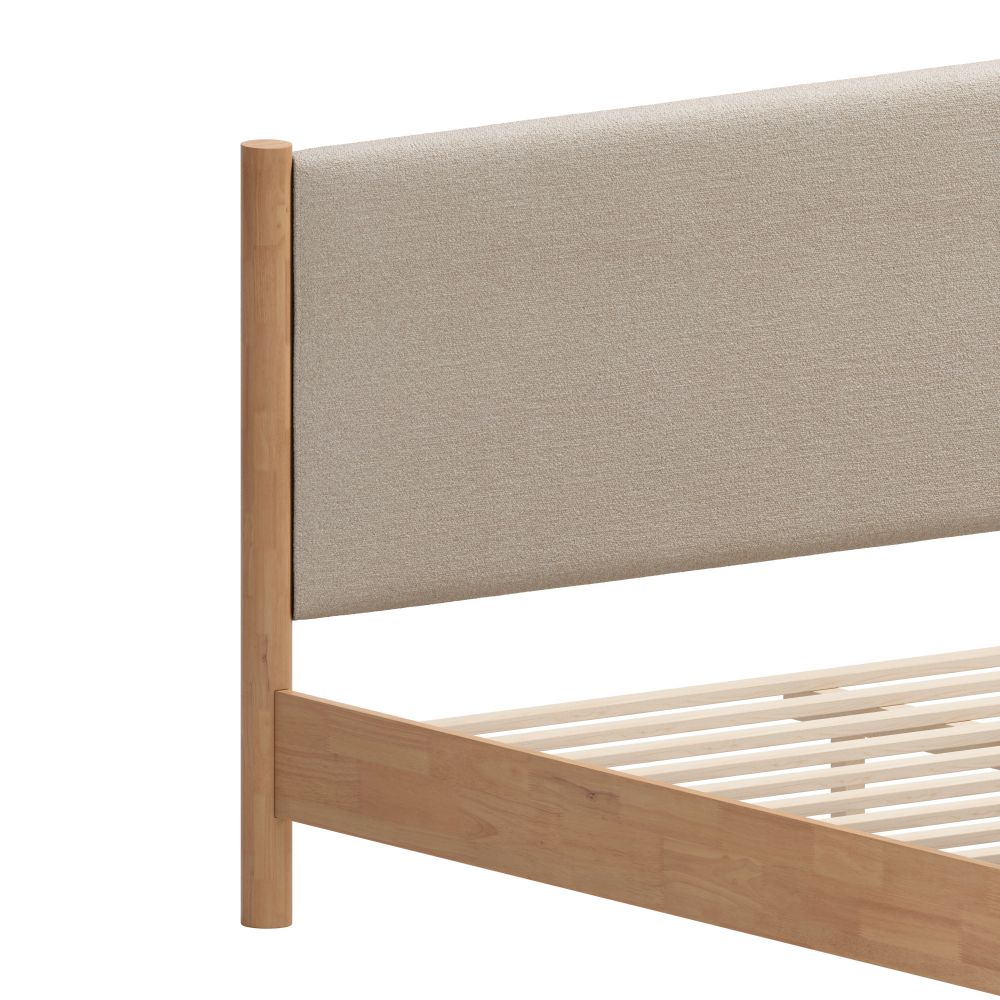 Hadi Textured Fabric Bed