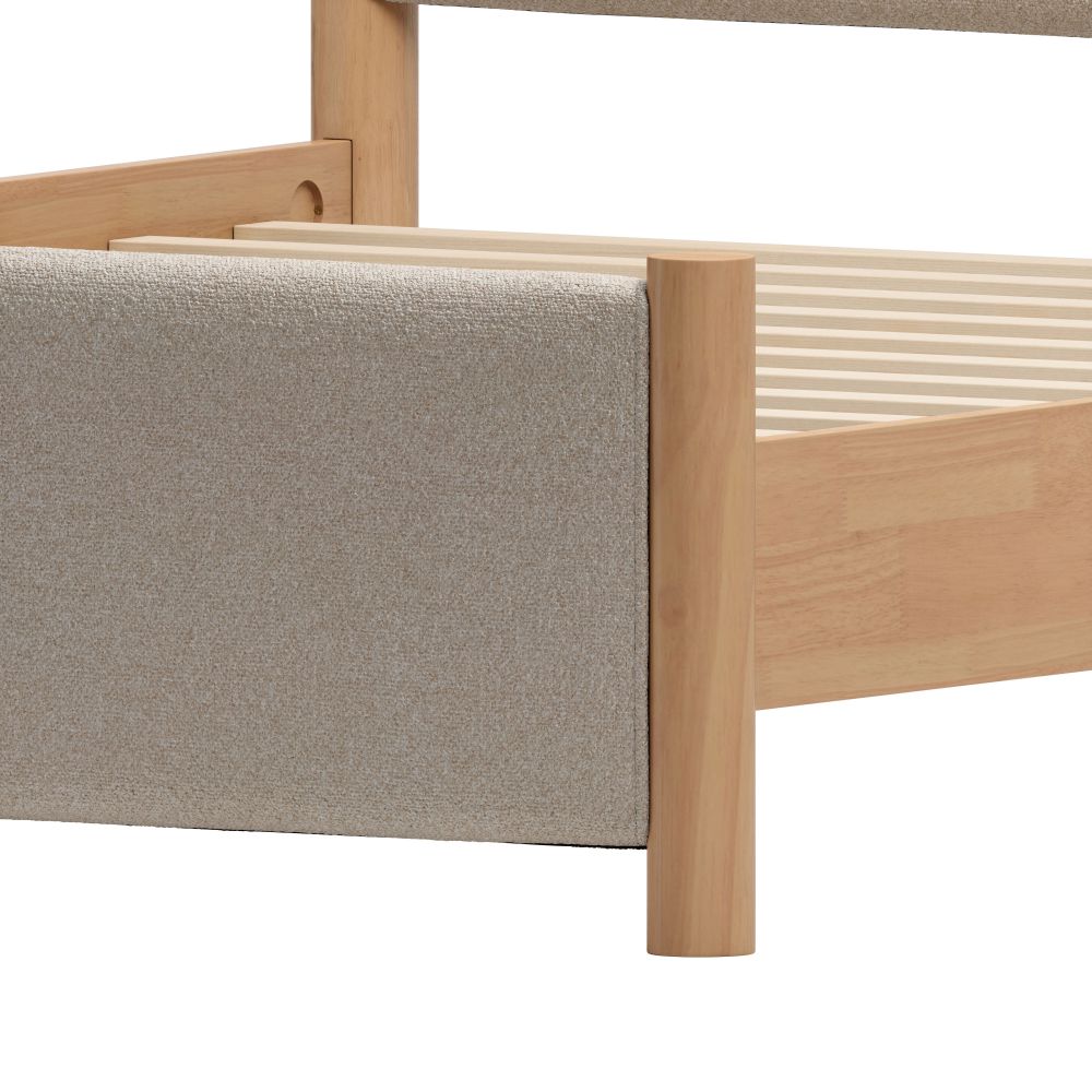 Hadi Textured Fabric Bed