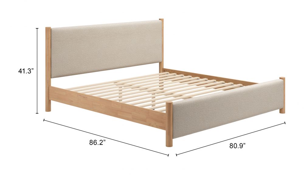 Hadi Textured Fabric Bed