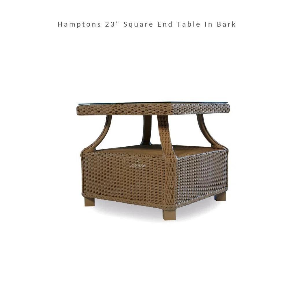 Hamptons Outdoor Wicker Lounge Chair with Ottoman Set