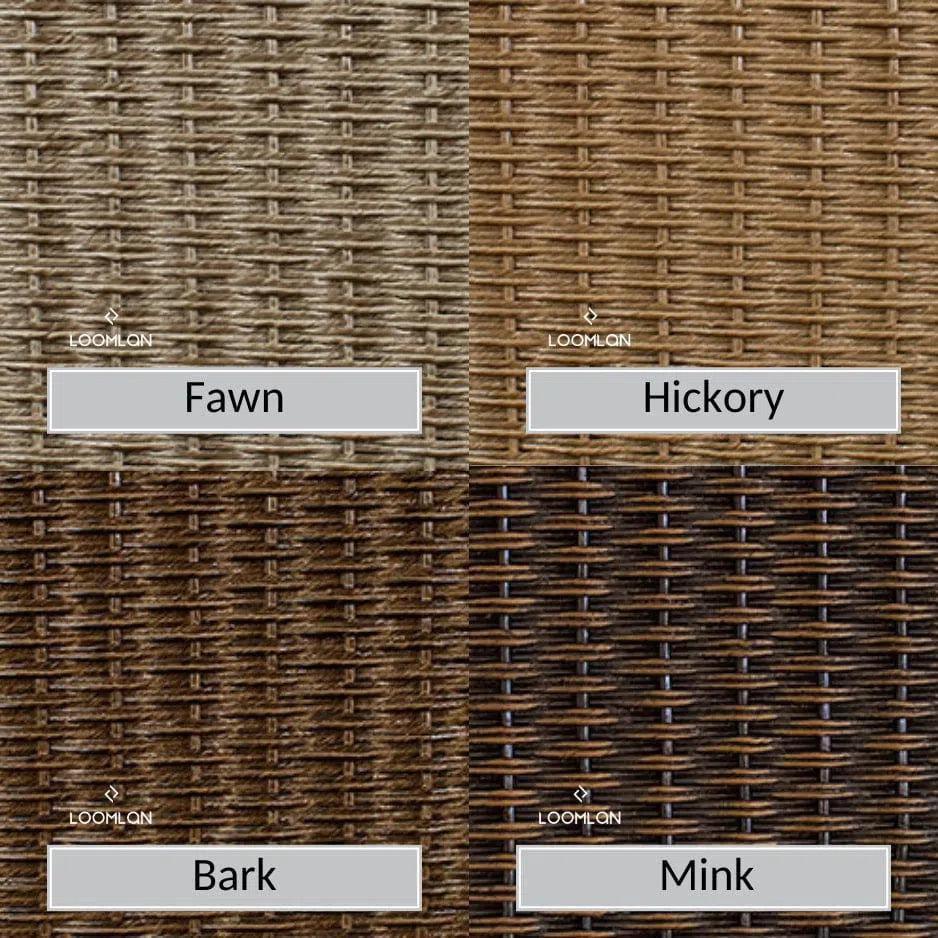 Hamptons Outdoor Wicker Lounge Chair with Ottoman Set