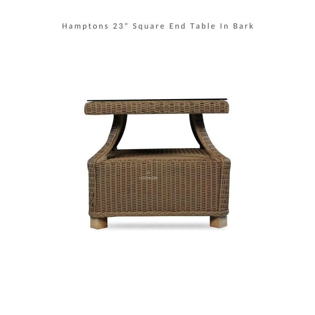 Hamptons Outdoor Wicker Lounge Chair Set With Table Set