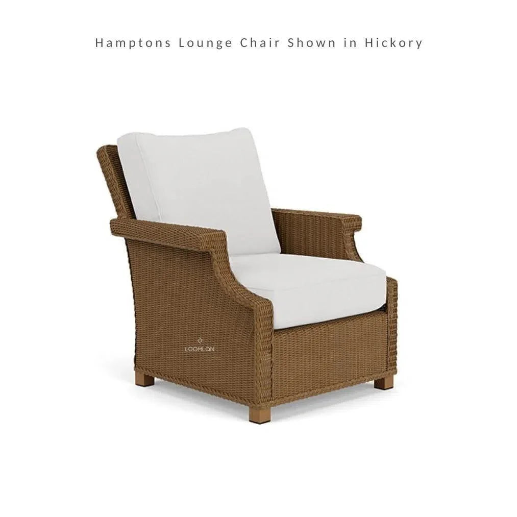 Hamptons Outdoor Wicker Lounge Chair Set With Table Set