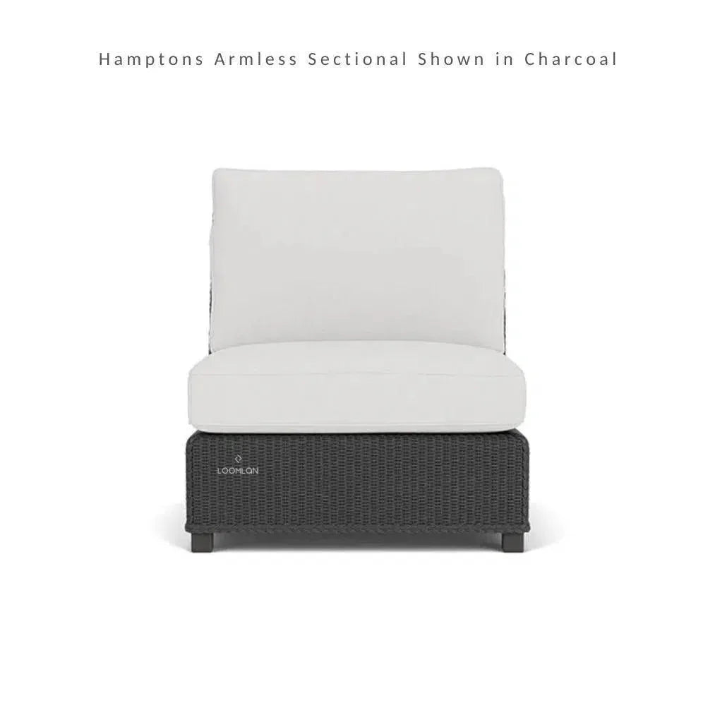 Hamptons Outdoor Wicker Sectional with Lounge Chair Set