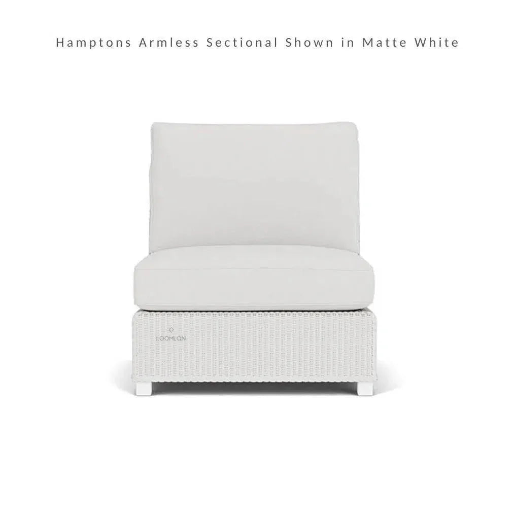 Hamptons Outdoor Wicker Sectional with Lounge Chair Set