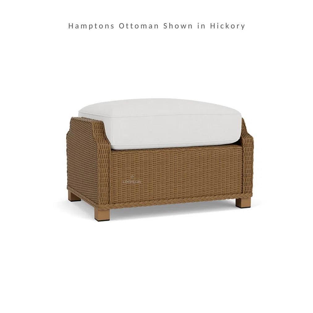 Hamptons Outdoor Wicker Sectional with Lounge Chair Set