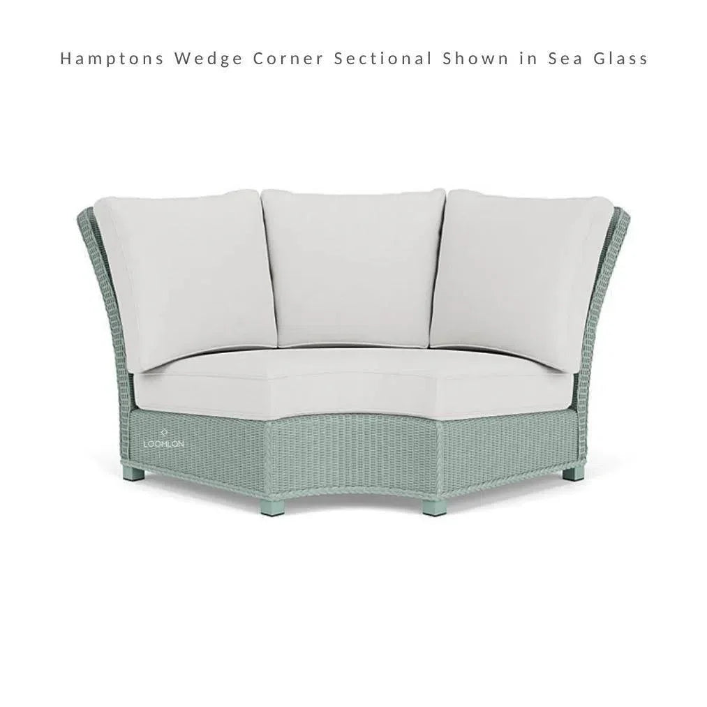 Hamptons Outdoor Wicker Sectional with Lounge Chair Set