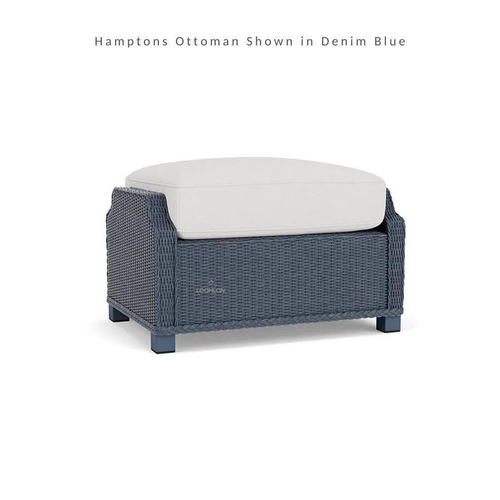 Hamptons Outdoor Wicker Sectional with Lounge Chair Set