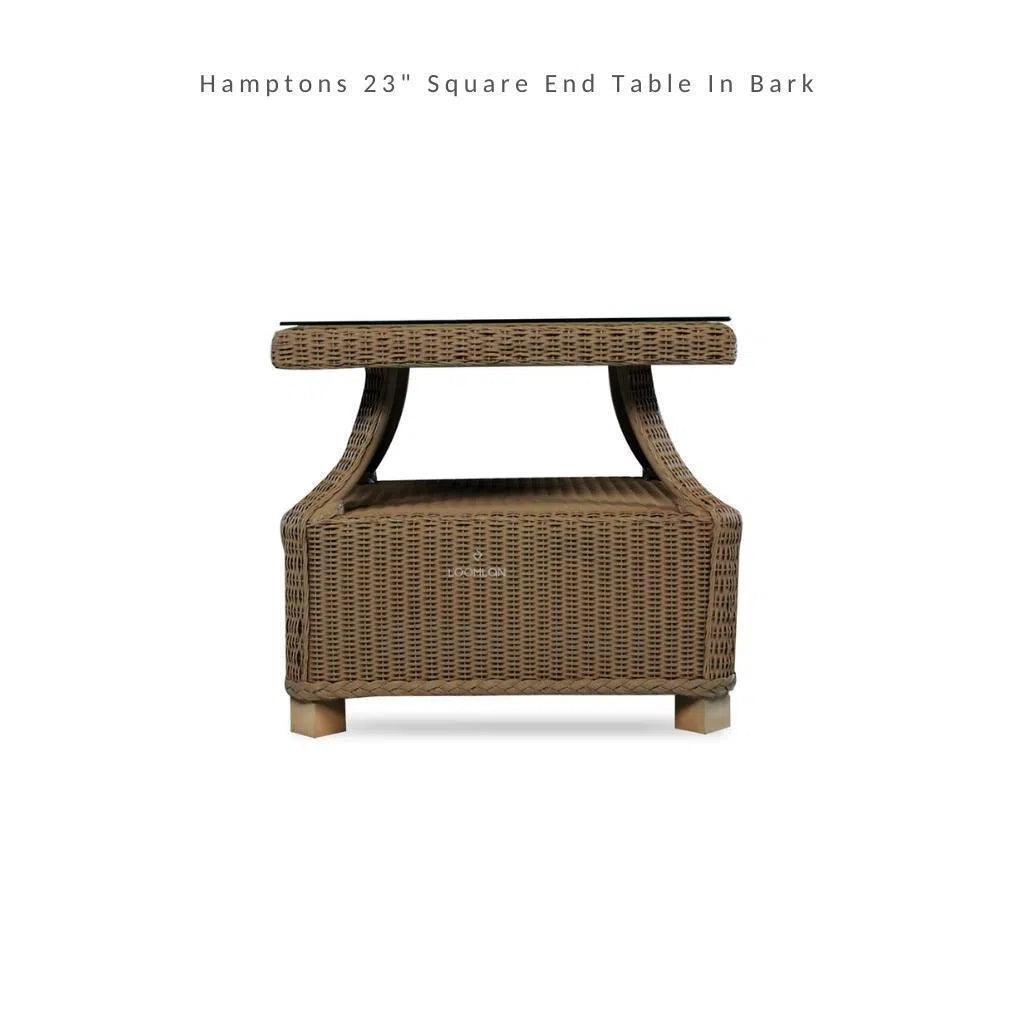 Hamptons Outdoor Wicker Sectional with Lounge Chair Set