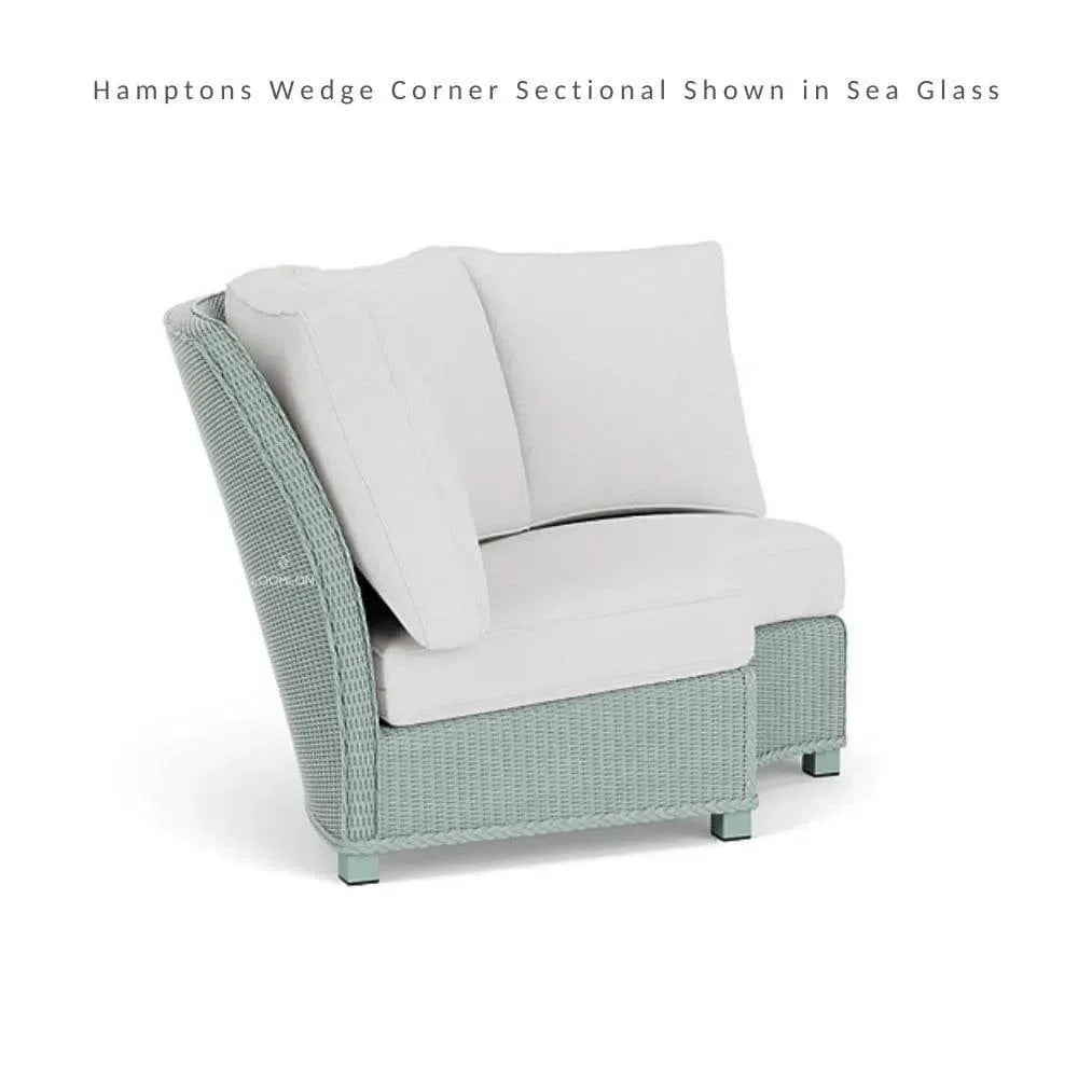 Hamptons Outdoor Wicker Sectional with Lounge Chair Set