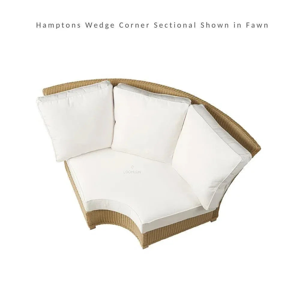 Hamptons Outdoor Wicker Sectional with Lounge Chair Set