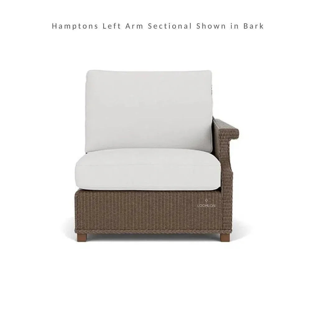 Hamptons Outdoor Wicker Sectional with Lounge Chair Set