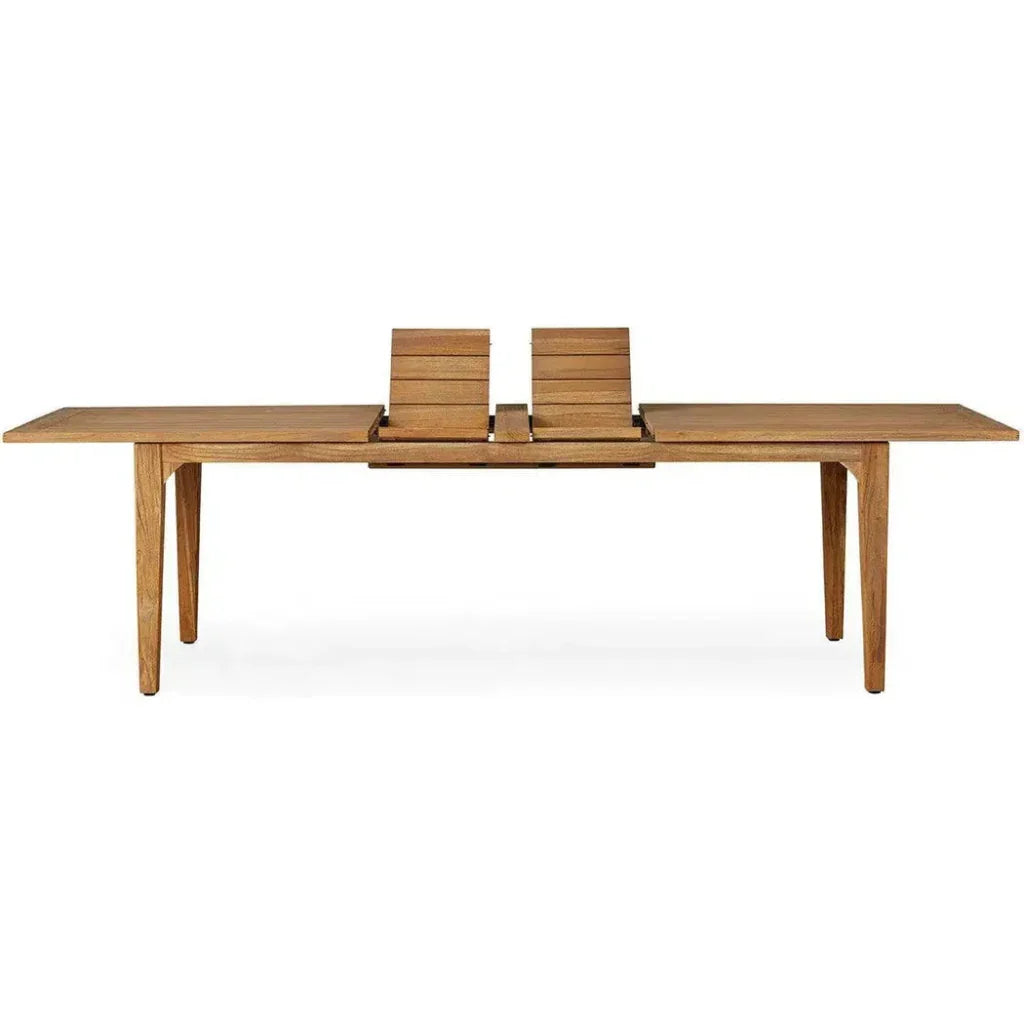 Hamptons Teak Extendable Dining Table With Chair Set 7PC