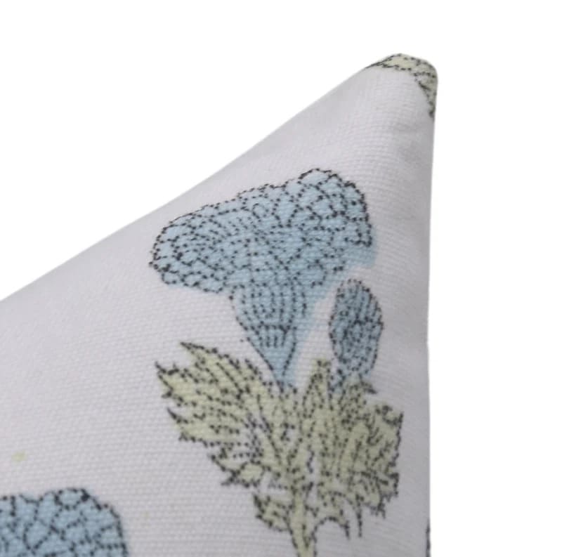 Manmohan Hand Block-Printed Botanical Cotton Pillow Cover