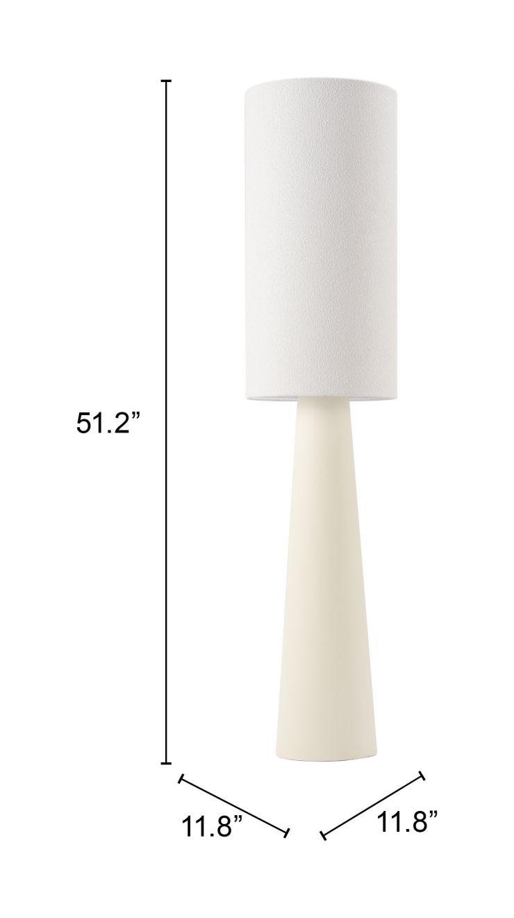 Heaven Steel White Floor Lamp