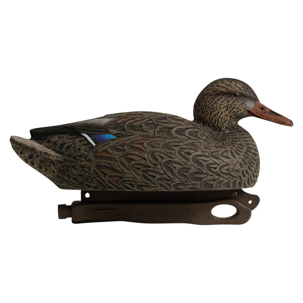 Duck decoy with a white background