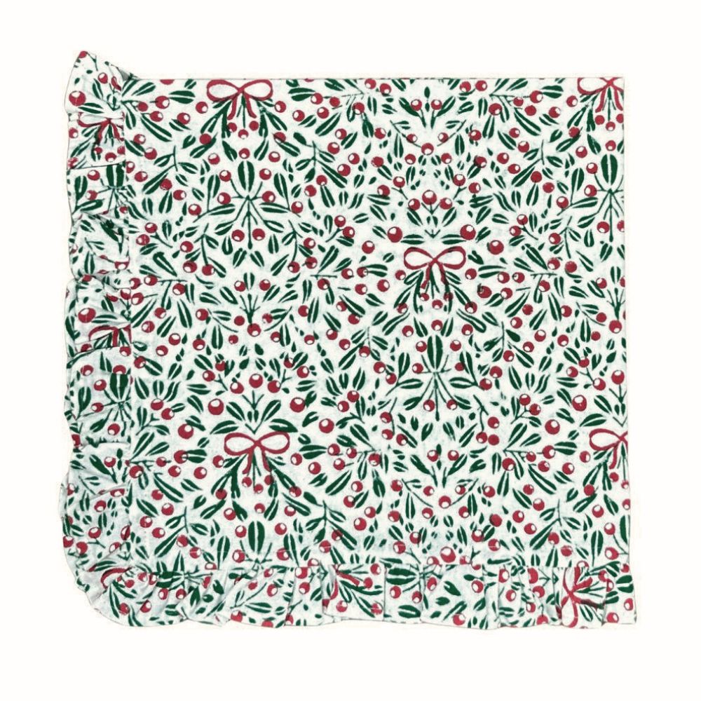 The Mistletoe & Bows Napkin (Set of 4)