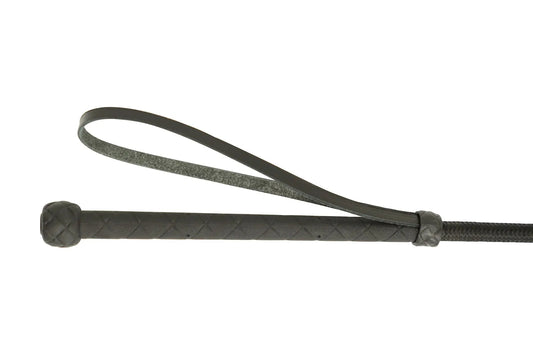 Huntley Equestrian English Riding Crop with Handle, 26" Inches, Black