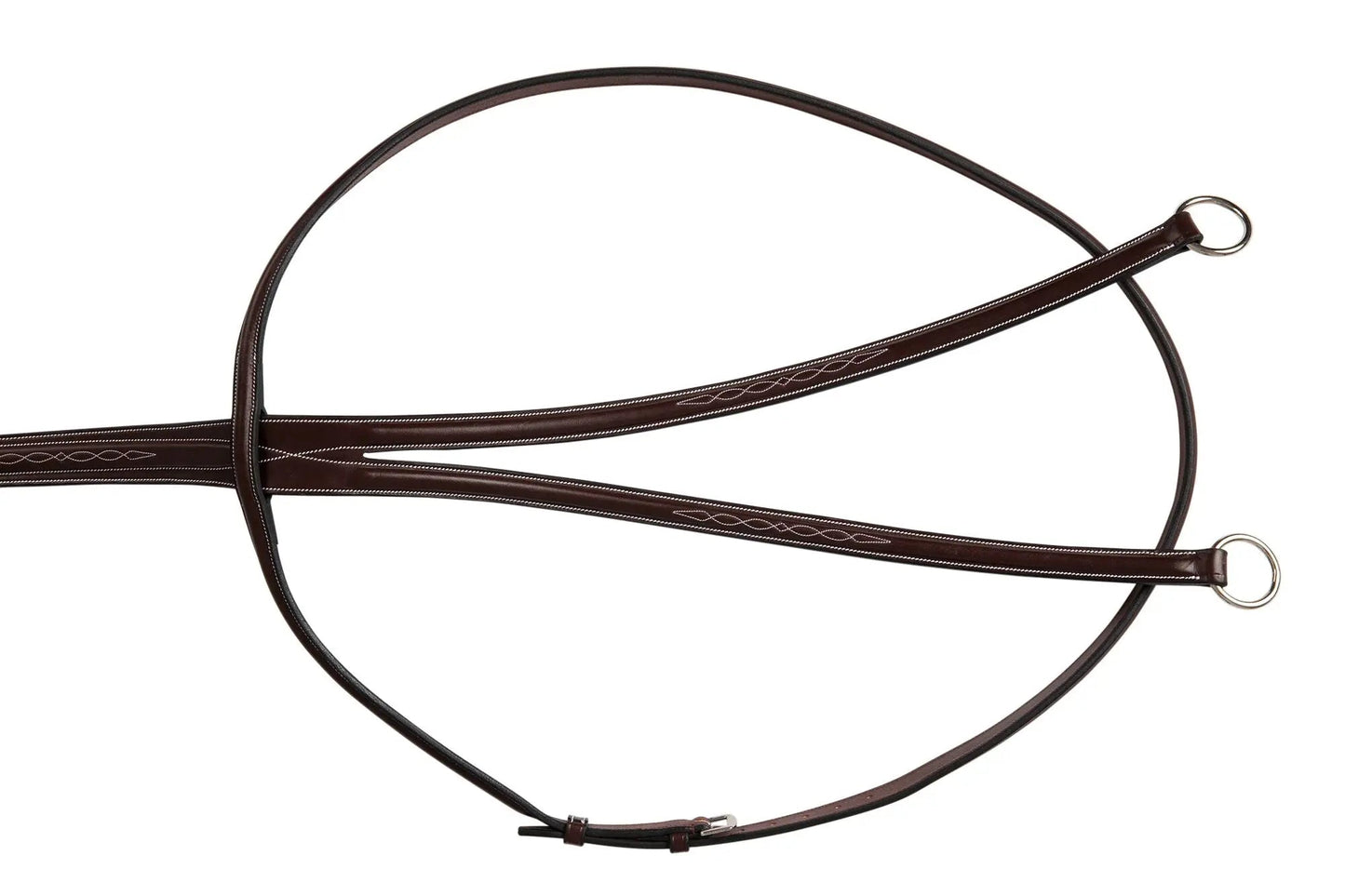 Huntley Equestrian Sedgwick Fancy Stitched Running Martingale, Full Size