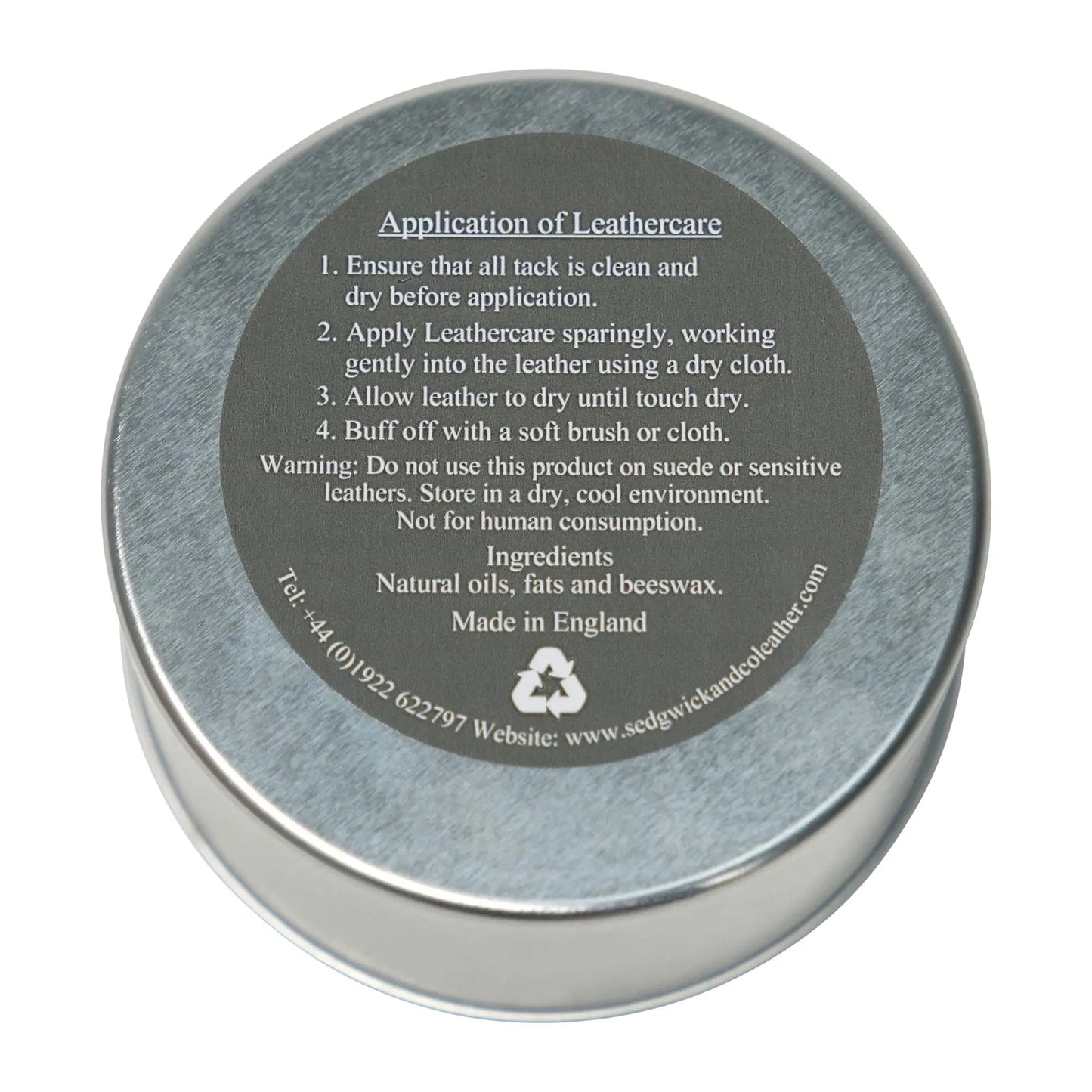 Huntley Equestrian Sedgwick Exclusive Natural Leather Care made in England