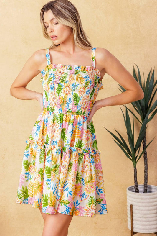SECRET CRUSH WOVEN MINI DRESS