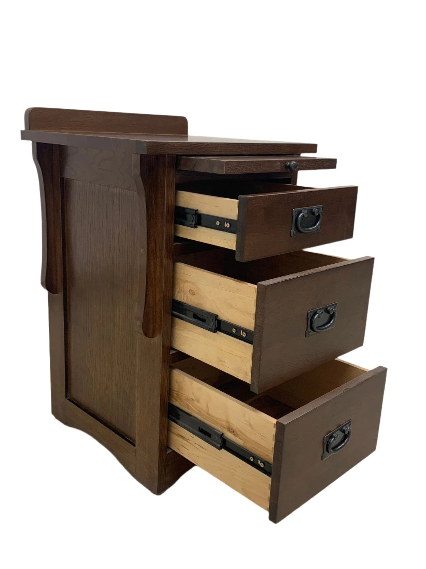 Crofter Oak 3-Drawer Writing Table – Michael Cherry