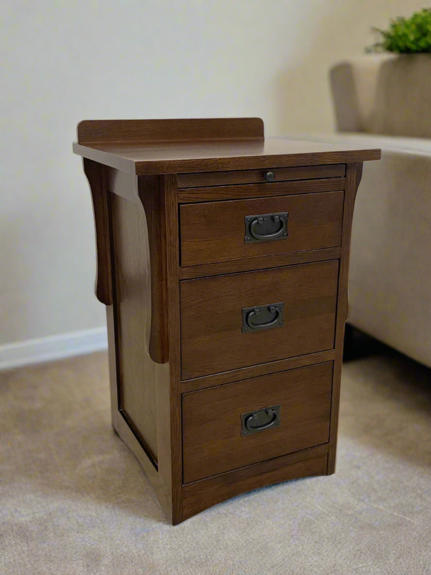 Crofter Oak 3-Drawer Writing Table – Michael Cherry