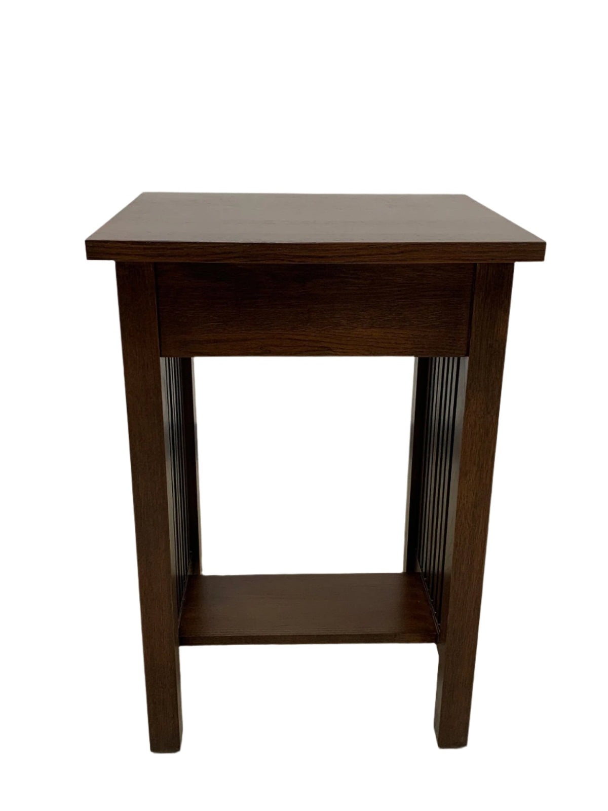 The Heritage Mission Spindle End Table — Quarter-Sawn Oak