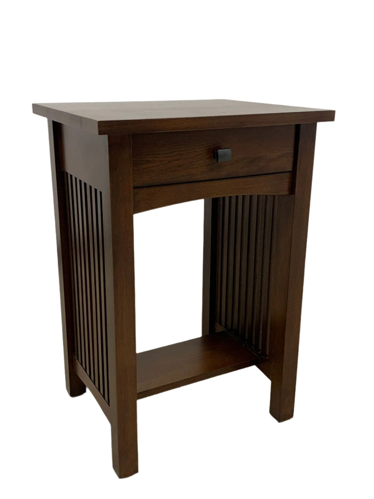 The Heritage Mission Spindle End Table — Quarter-Sawn Oak