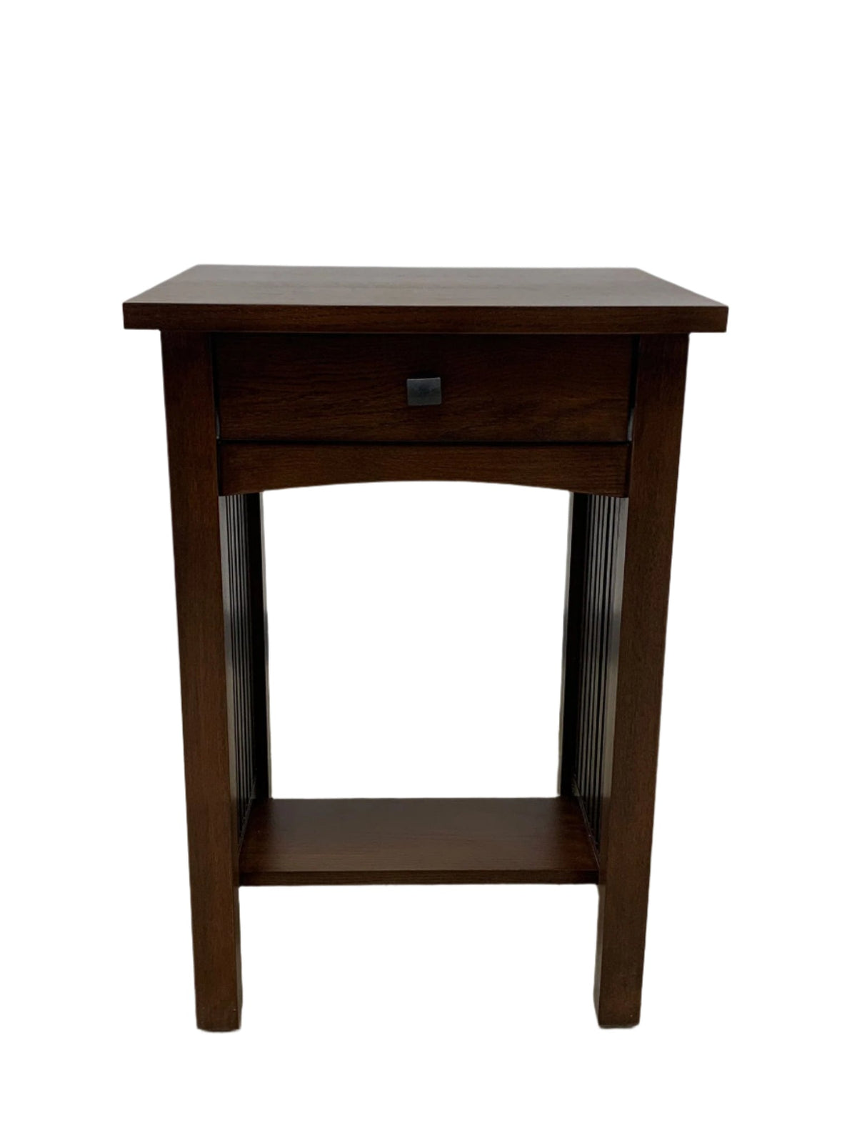 The Heritage Mission Spindle End Table — Quarter-Sawn Oak