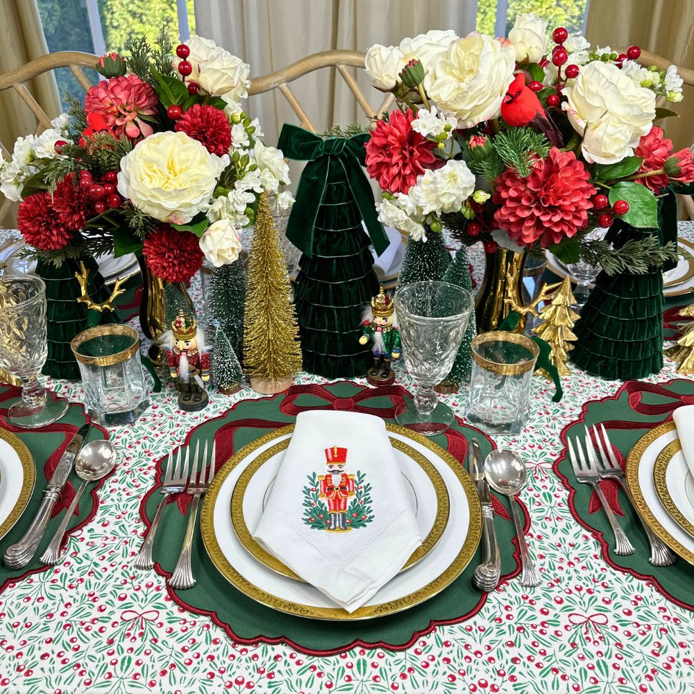 The Nutcracker Hemstitched Linen Dinner Napkin (Set of 4)