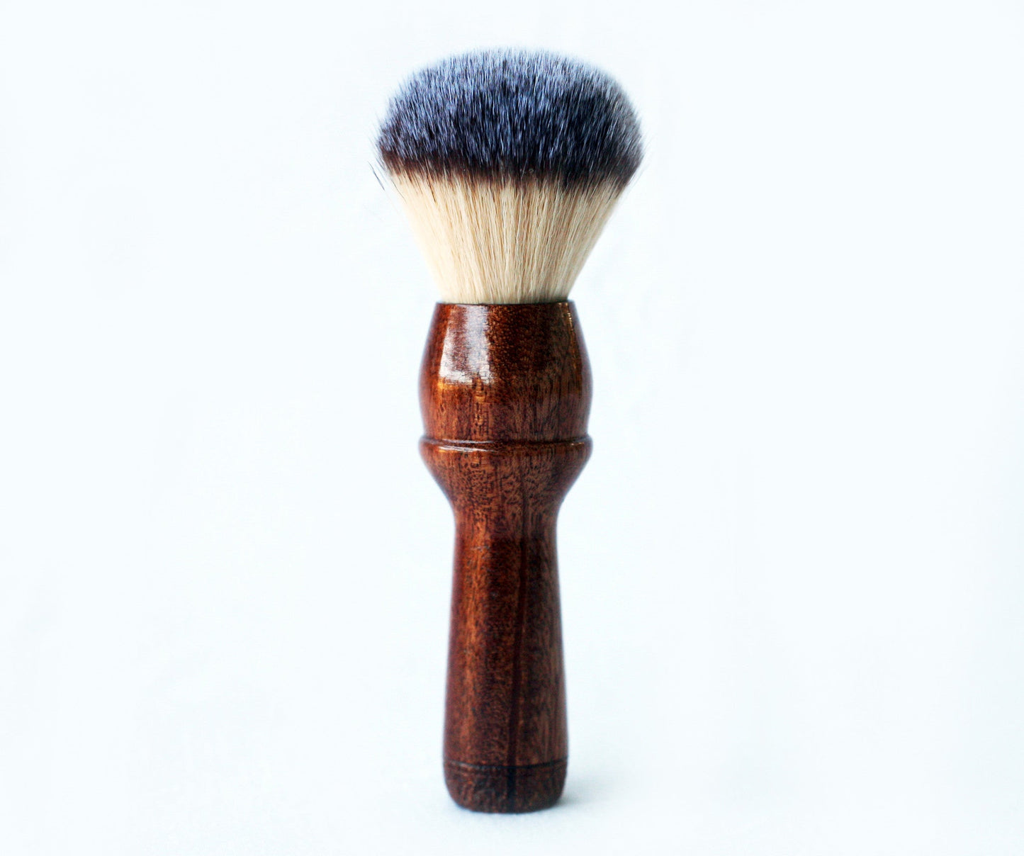Mahogany Plisson Long Handle Lather Brush