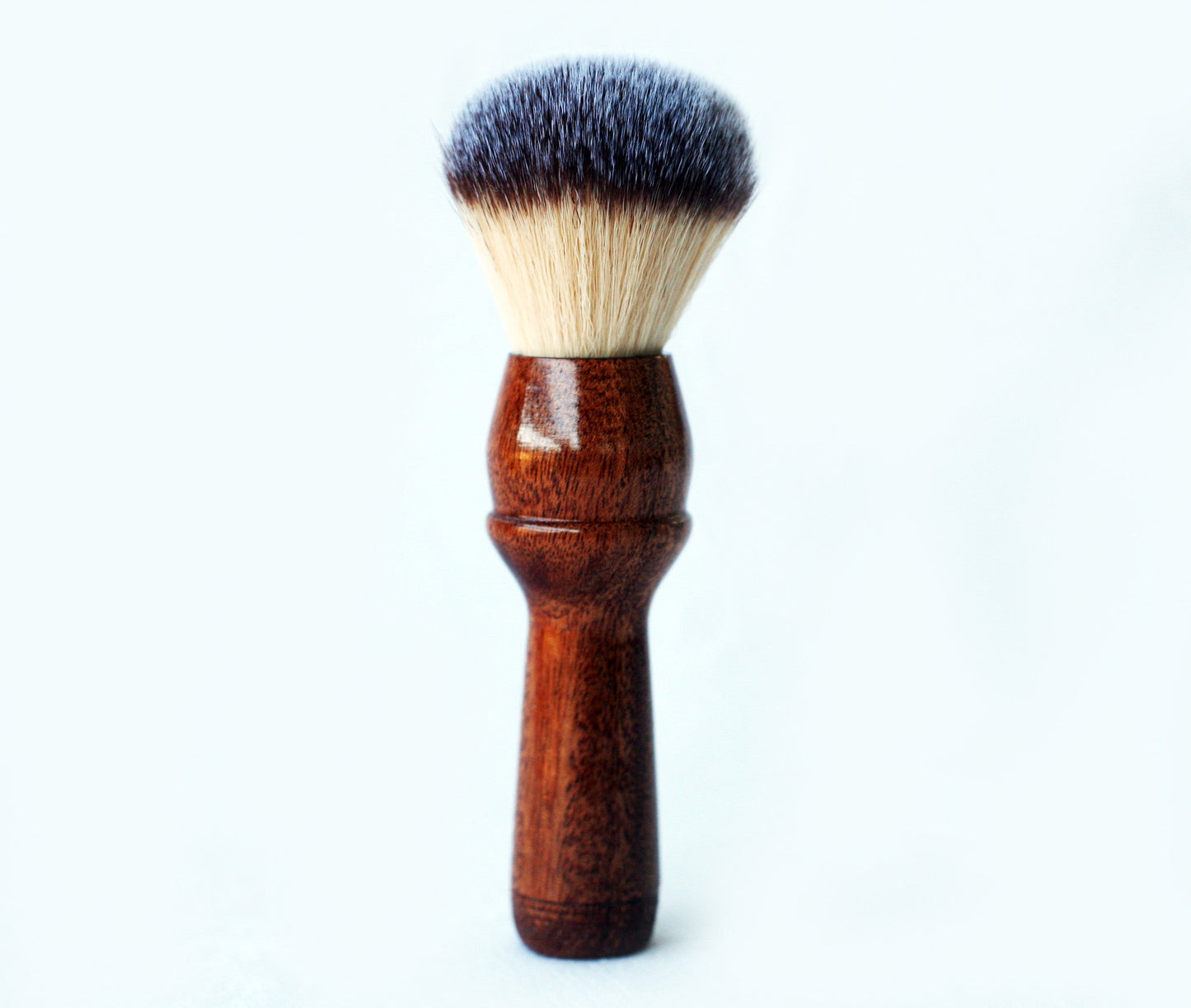 Mahogany Plisson Long Handle Lather Brush