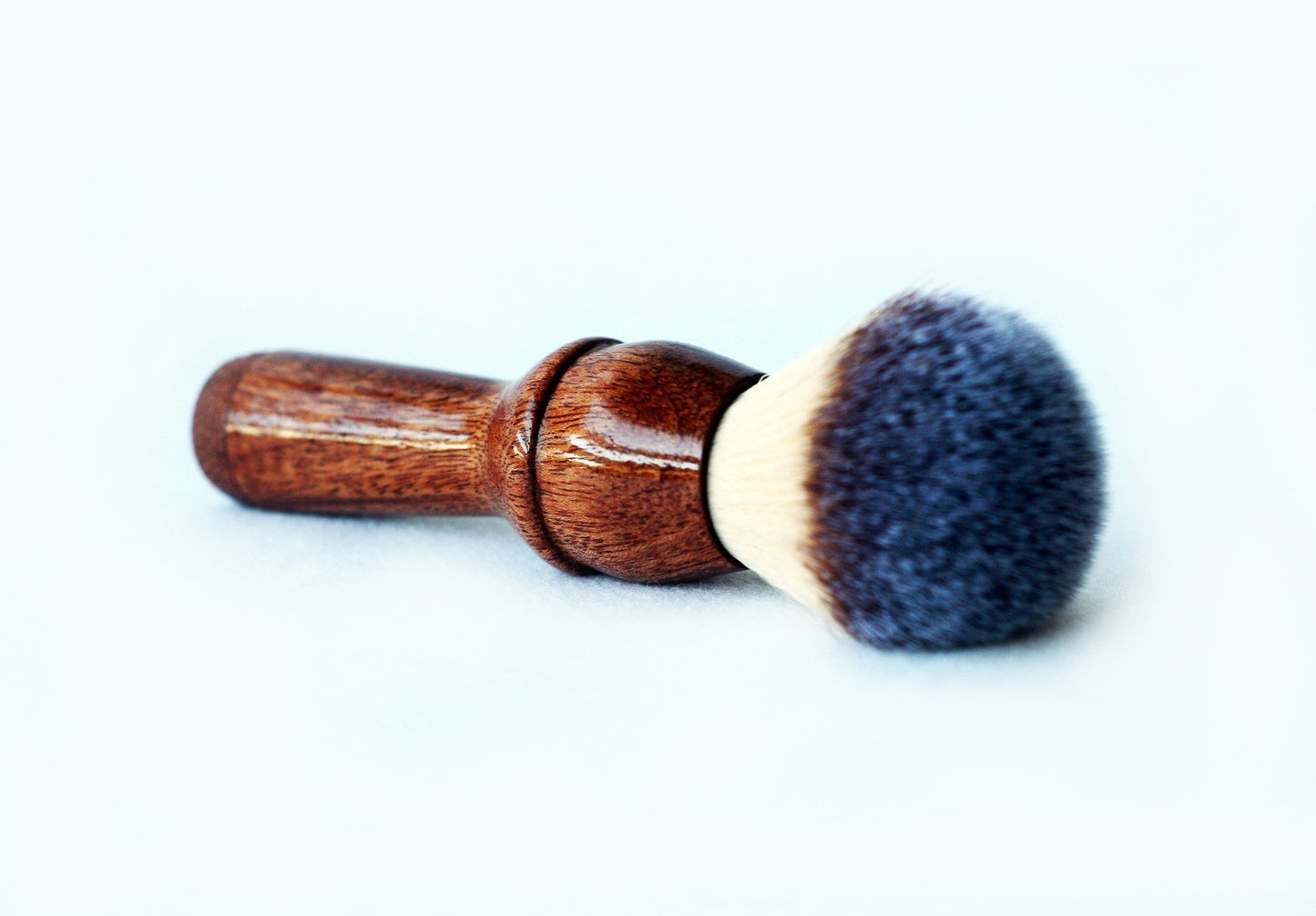 Mahogany Plisson Long Handle Lather Brush