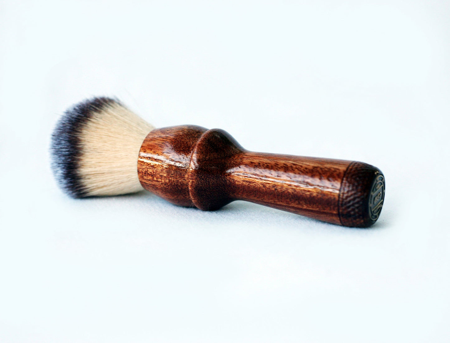Mahogany Plisson Long Handle Lather Brush