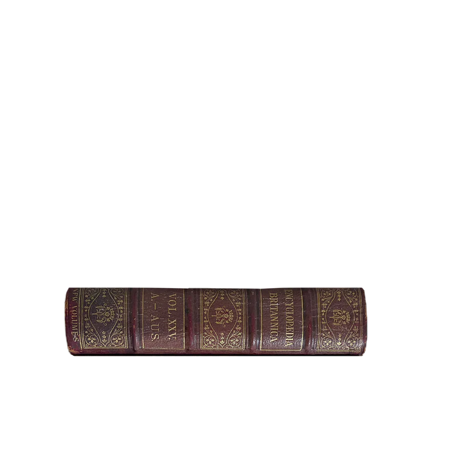 The Admiral's Library Vintage Leather-Bound Books – Large