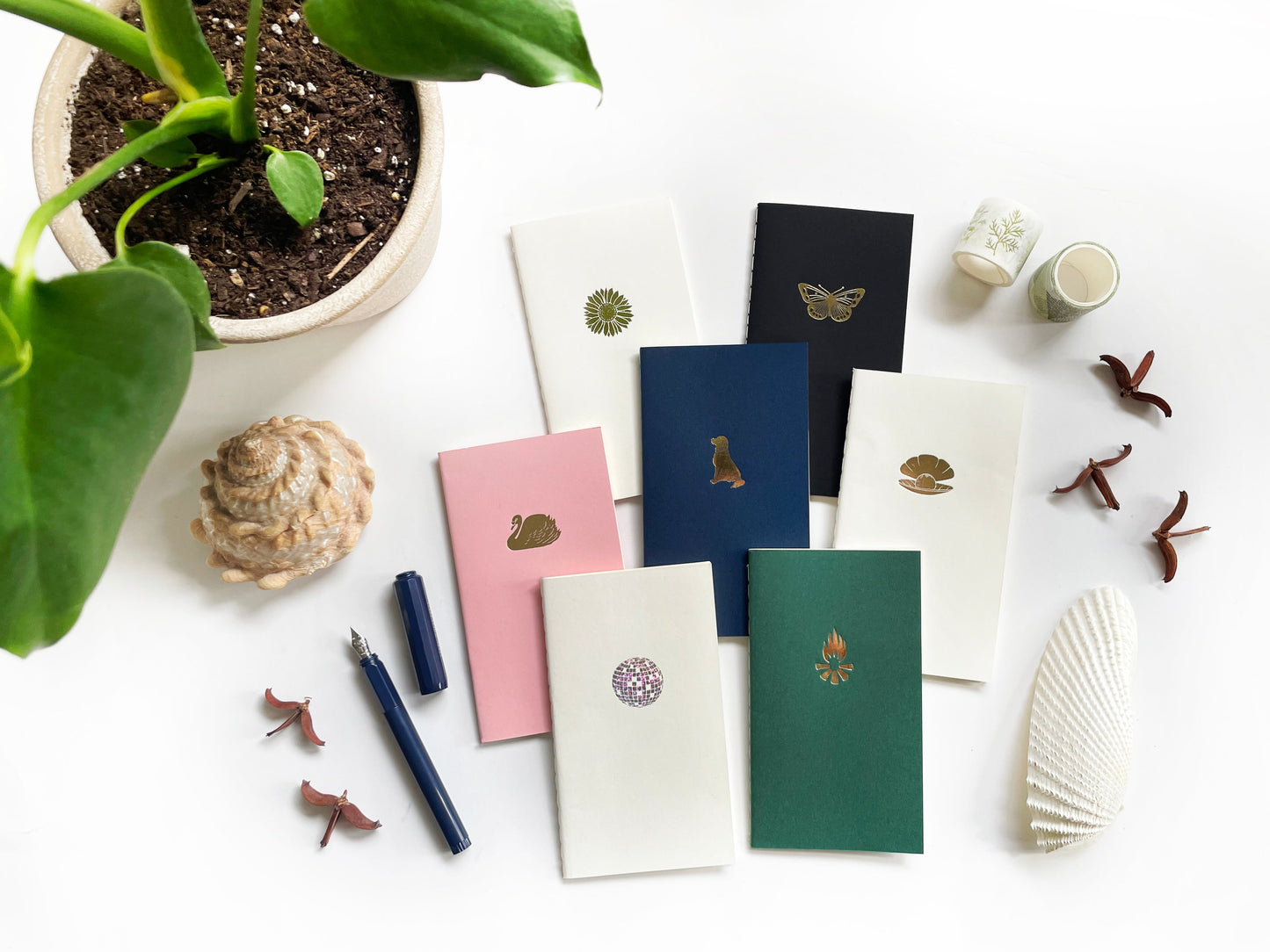 Vintage Bow Mini Saddle Stitch Notebook | Letterpress Book