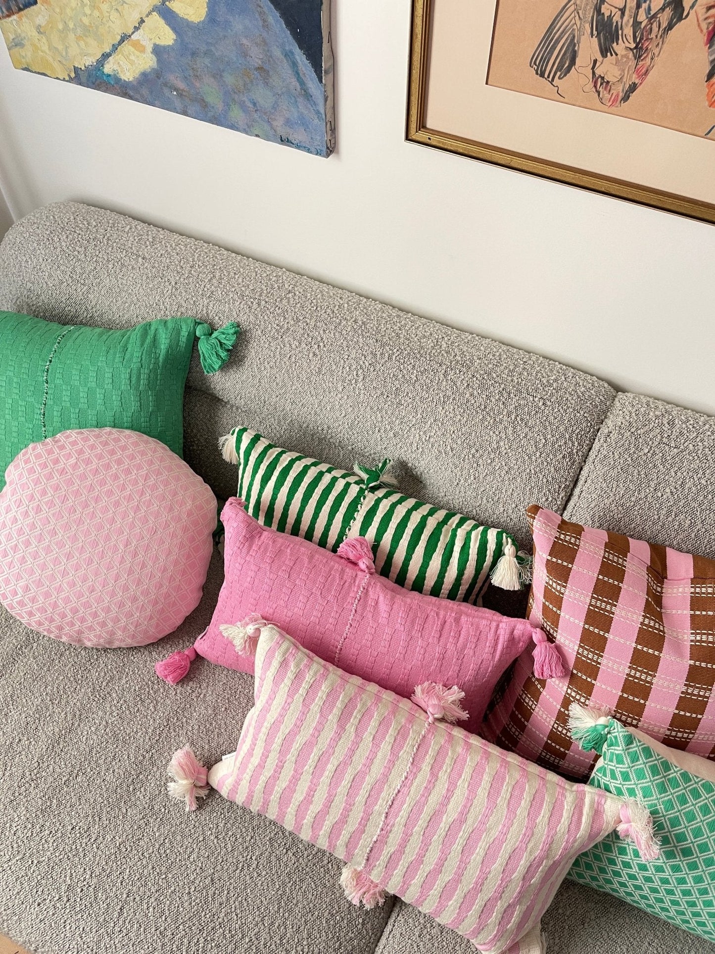 Antigua Pillow - Kelly Green