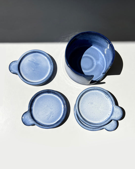 Indigo Handmade Tapas Plate Set