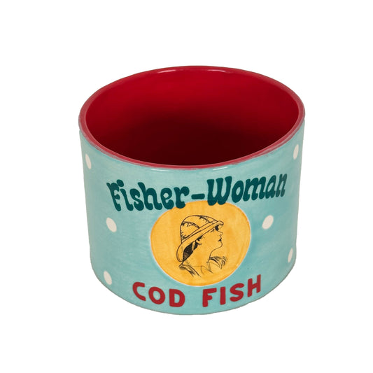 "Canned" Cod Fish Vase