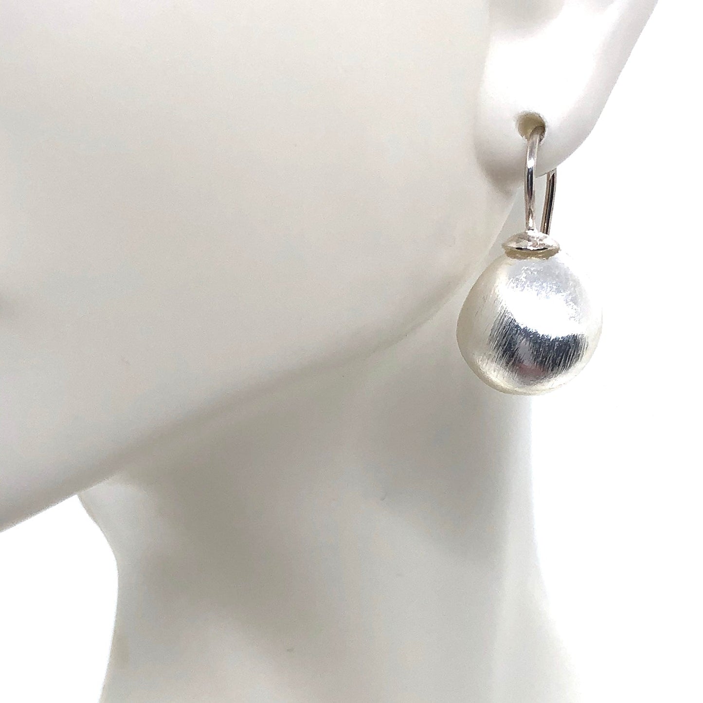 Pebble Bead Earrings (Gold or Silver)