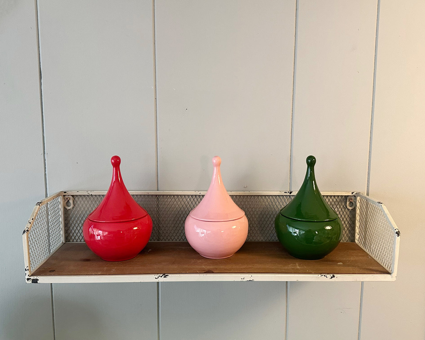 Teardrop Jars in Harvest Orange
