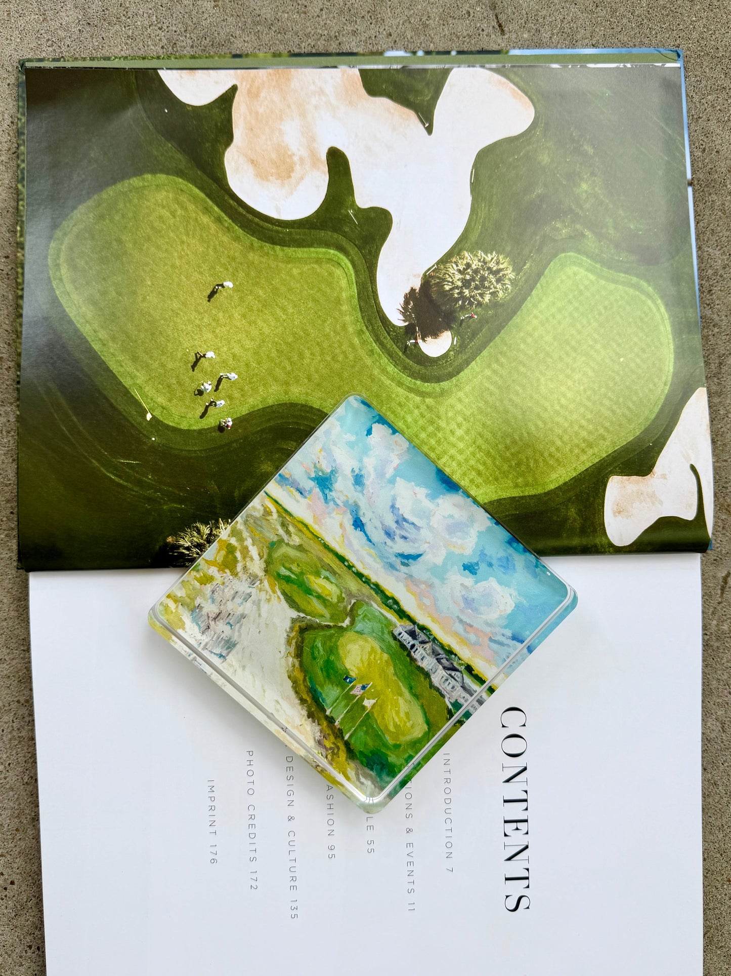 Tee Time Acrylic Art Block