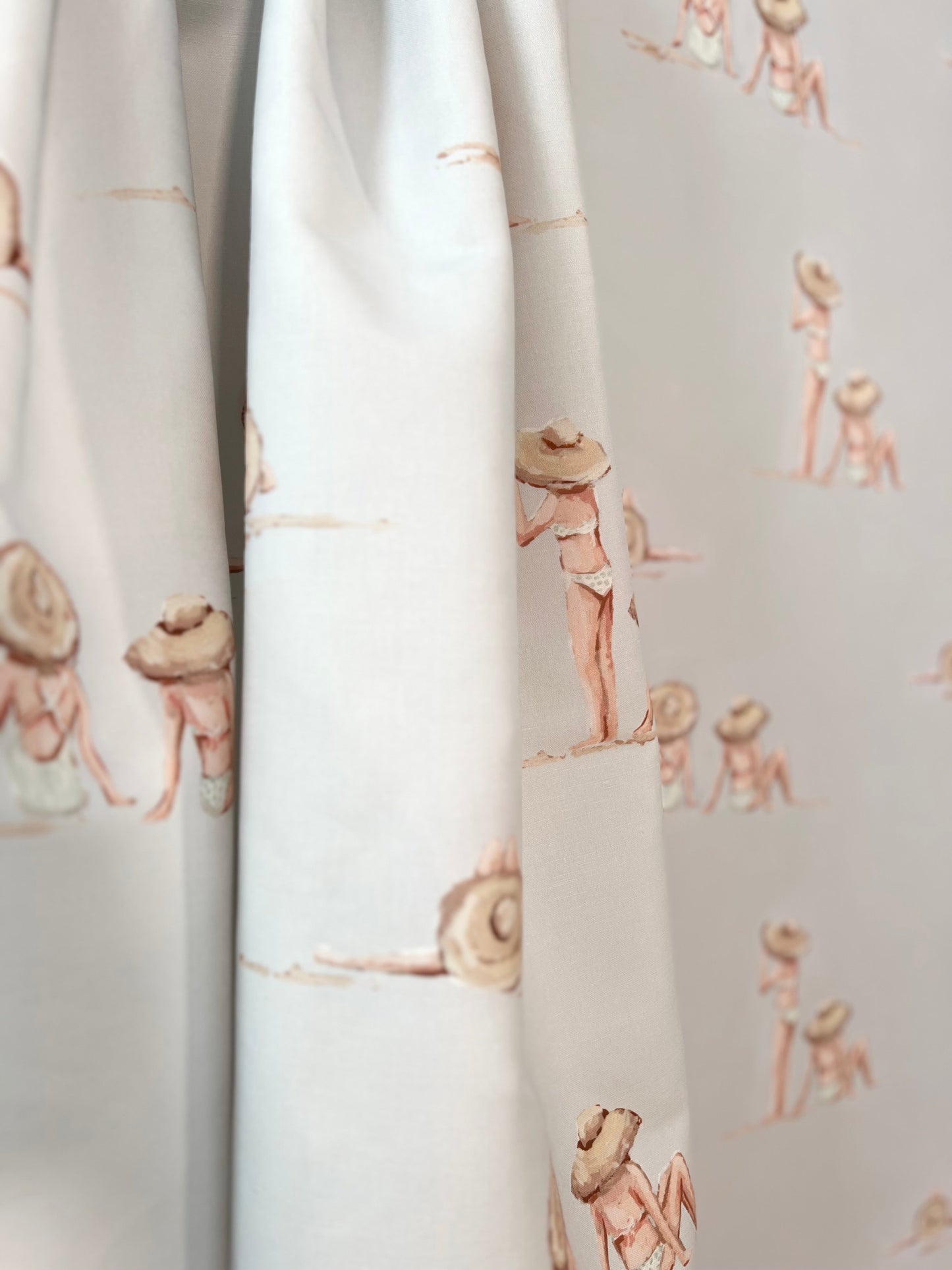 Beached Ladies for Sarah in Soft Green Wallpaper
