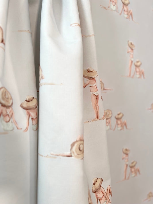 Beached Ladies for Sarah in Soft Green Wallpaper