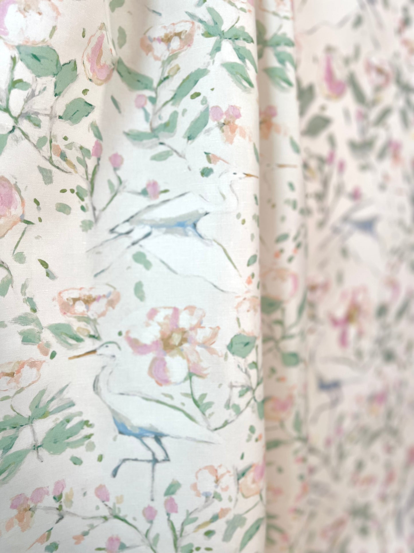 Egrets for Hadley in White- Fabric