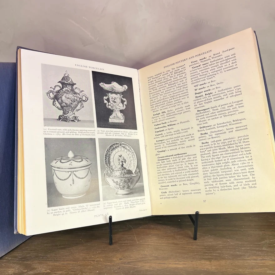 The Concise Encyclopedia of Antiques — Vintage Blue & Gilt Volumes I & II