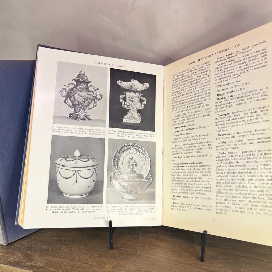 The Concise Encyclopedia of Antiques — Vintage Blue & Gilt Volumes I & II