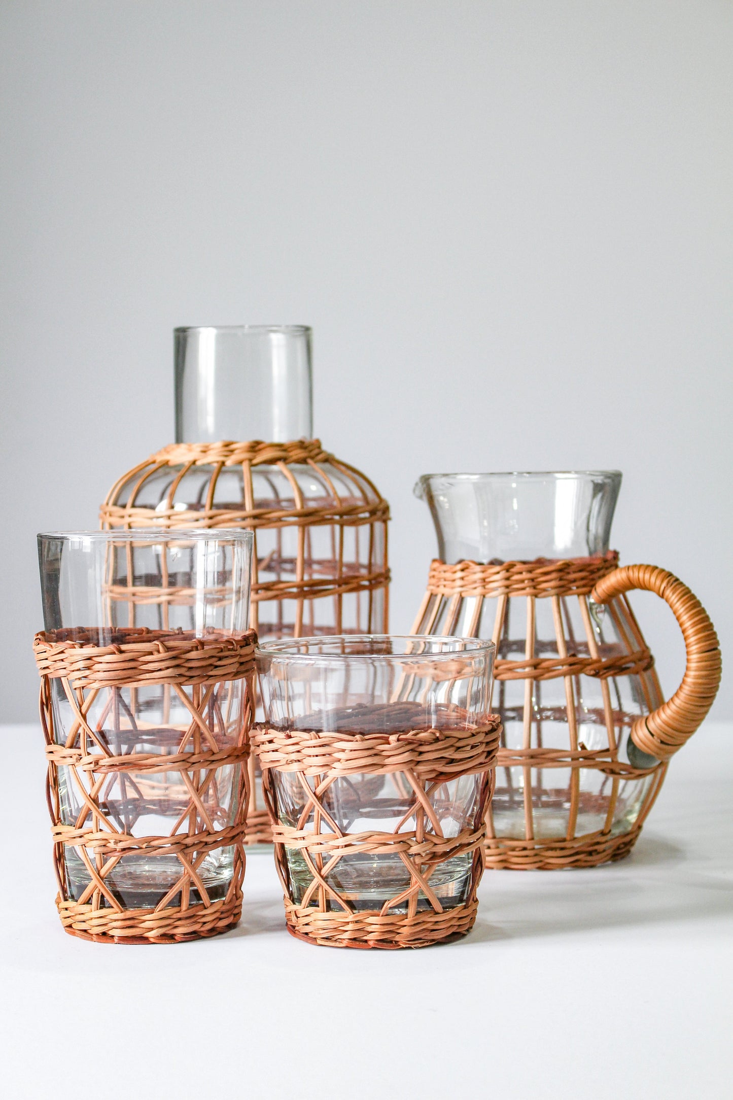 Seagrass Rattan Wide Cage Tumbler